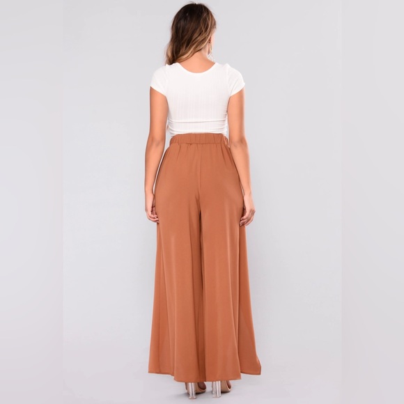 Fashion Nova Wide Leg Slit Pants - Picture 2 of 5